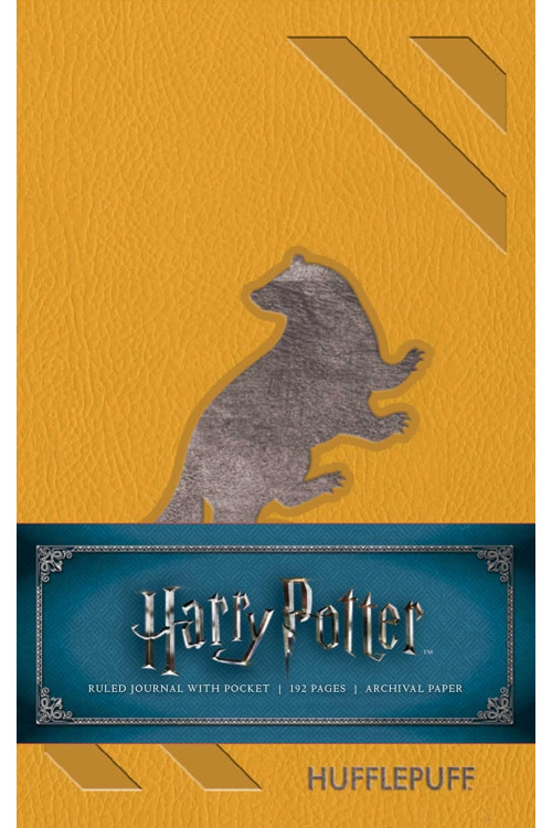Harry Potter: Hufflepuff Ruled Pocket Journal by Hardcover