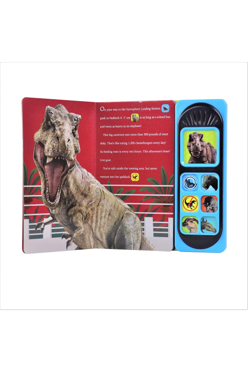 Jurassic World - Roll with the Dinosaurs Sound Book - PI Kids (Play-A-Sound) Board book – Sound Book,