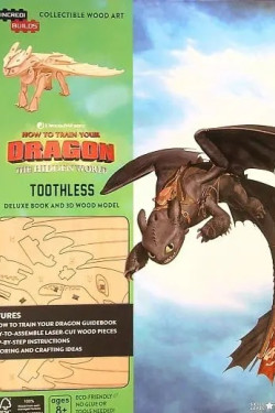 Toothless Deluxe Book and 3D Wood Model (IncrediBuilds, How to Train Your Dragon: The Hidden World)