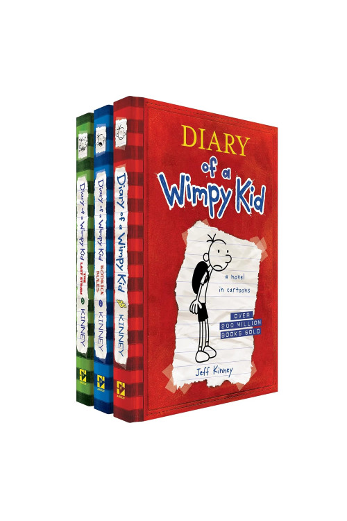 Diary of a Wimpy Kid: 3-Book Bundle by Jeff Kinney - Box Set-Hardcover