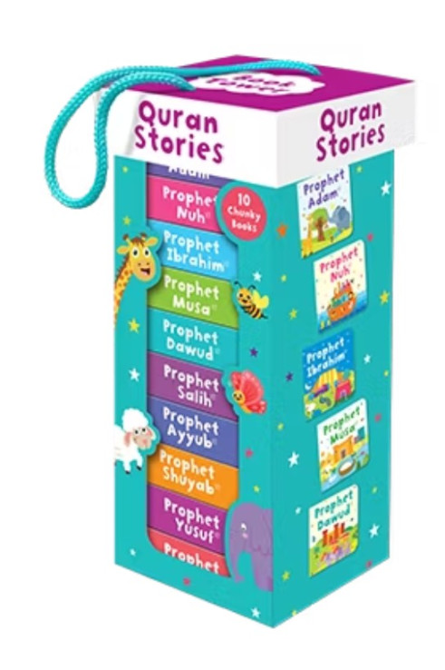 Quran Stories Book Tower (Set of 10 chunky board books) By Saniyasnain Khan