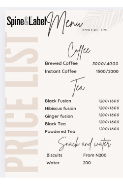 Spine and Label Cafe List