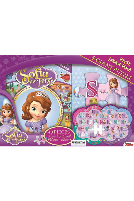 My First Look & Find Book and Shaped Puzzle Disney Jr. - Sofia The First