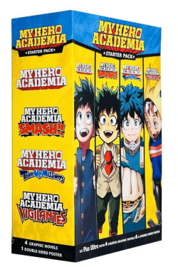 My Hero Academia Manga Set, 4 Volumes, Double-Sided Poster-Box Set