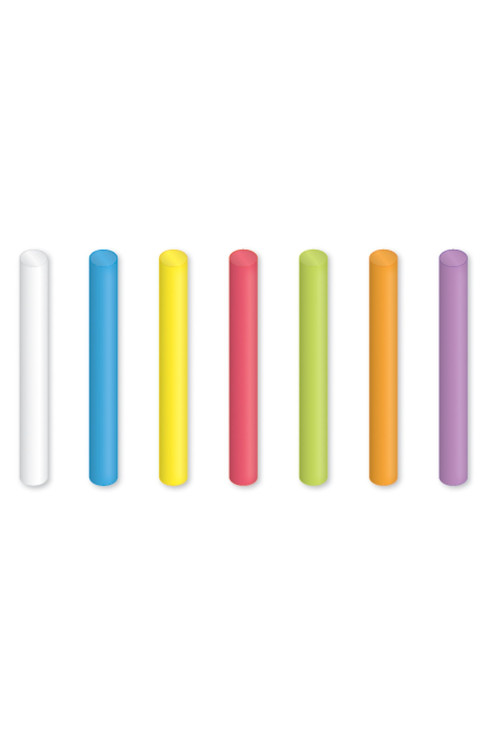 Anti Dust Chalk Coloured X 12