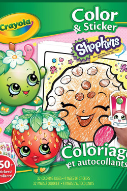 Crayola Shopkins Color and Sticker Book