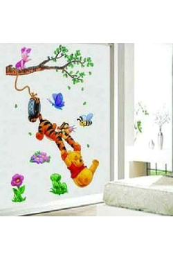 Bear and Tigger removable wall décor Sticker  for children's room