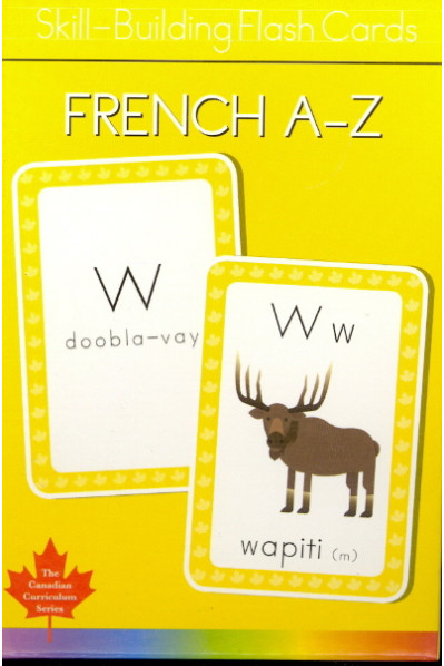 French A-Z Skill Building Flash Cards (Canadian Curriculum Series)