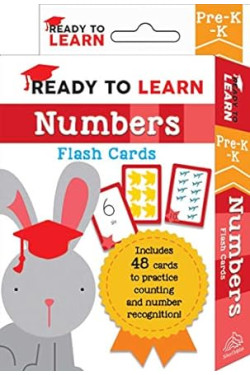 Ready to Learn: Pre-K-K Numbers Flash Cards By Editors of Silver Dolphin Books