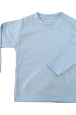 Baby Blue Unbranded Long Sleeve T-Shirt