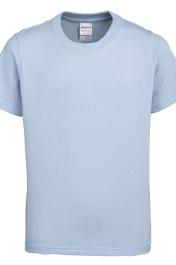 Light Blue Gildan Kids Soft Style Ringspun Short Sleet T-Shirt