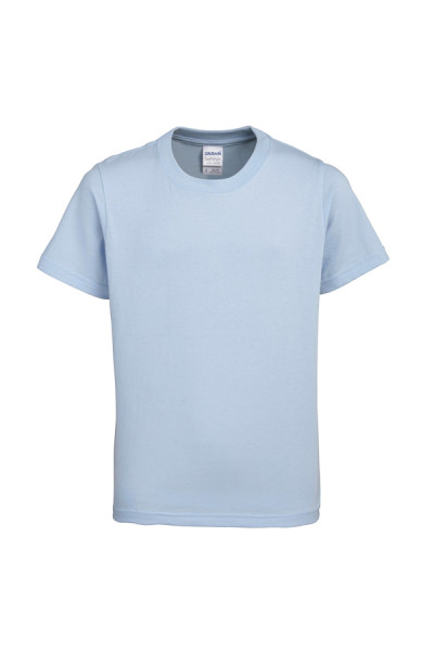 Light Blue Gildan Kids Soft Style Ringspun Short Sleet T-Shirt