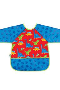 Long Sleeve Craft Aprons- Dino