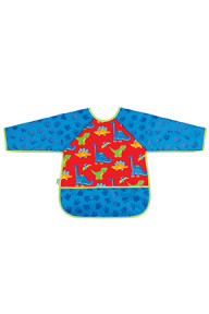 Long Sleeve Craft Aprons- Dino