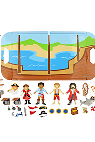 Magnetic Play Set Pirate