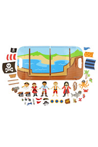 Magnetic Play Set Pirate