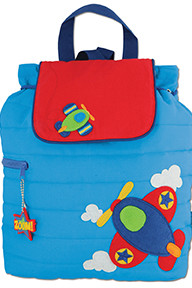 Quilted Backpack Airplane