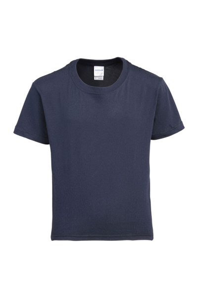 Navy Gildan Kids Soft Style Ringspun Short Sleeve T-Shirt